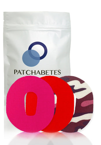 Dexcom G6 Patches - Pink, Red, Pink Camo