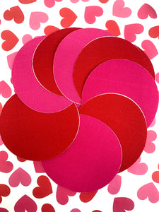 Pink & Red - Adhesive Patches For Freestyle Libre, t:slim, Medtronic