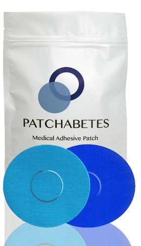 Adhesive Patches - Freestyle Libre, Medtronic, t:slim & More - Blue Multi-Pack - 20 Count